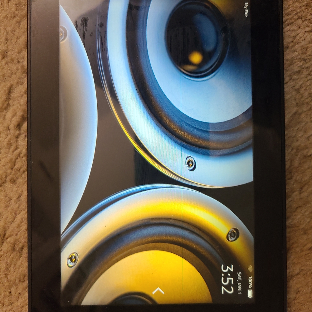 Black Tablet with Speaker Design